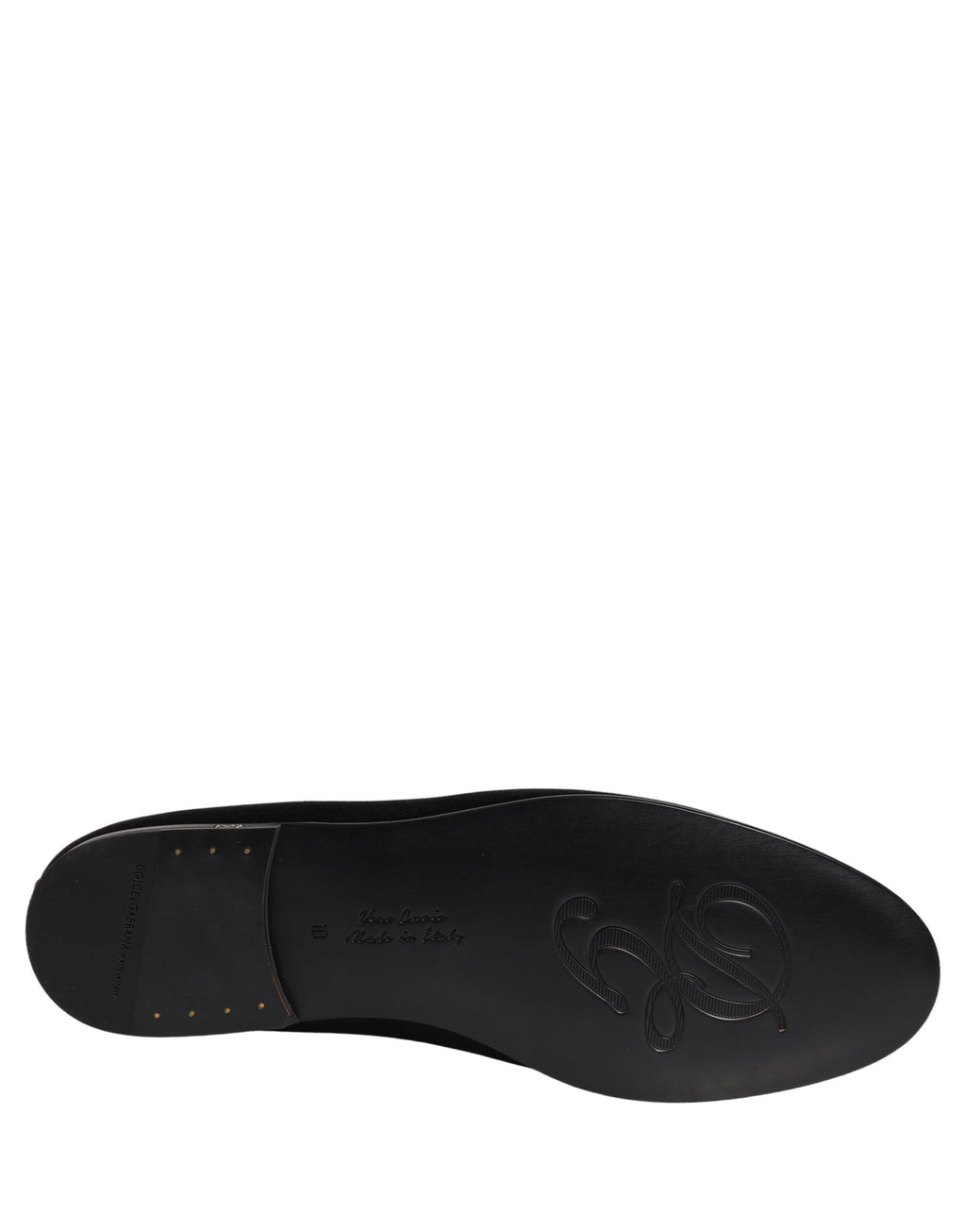 Chaussures Dolce & Gabbana en satin noir, mocassins à logo, slips-on élégants pour femmes.