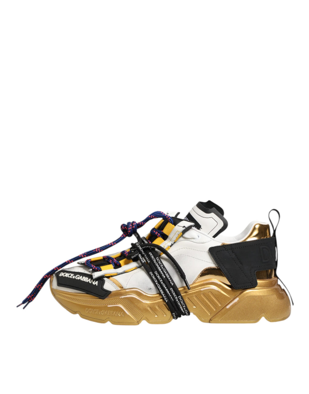 Chaussures sneakers basses Dolce & Gabbana Daymaster multicolores, design moderne et coloré, vue de face.