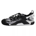 Chaussures sneakers basses Dolce & Gabbana NS1 multicolores en dentelle à lacets, vue de face.