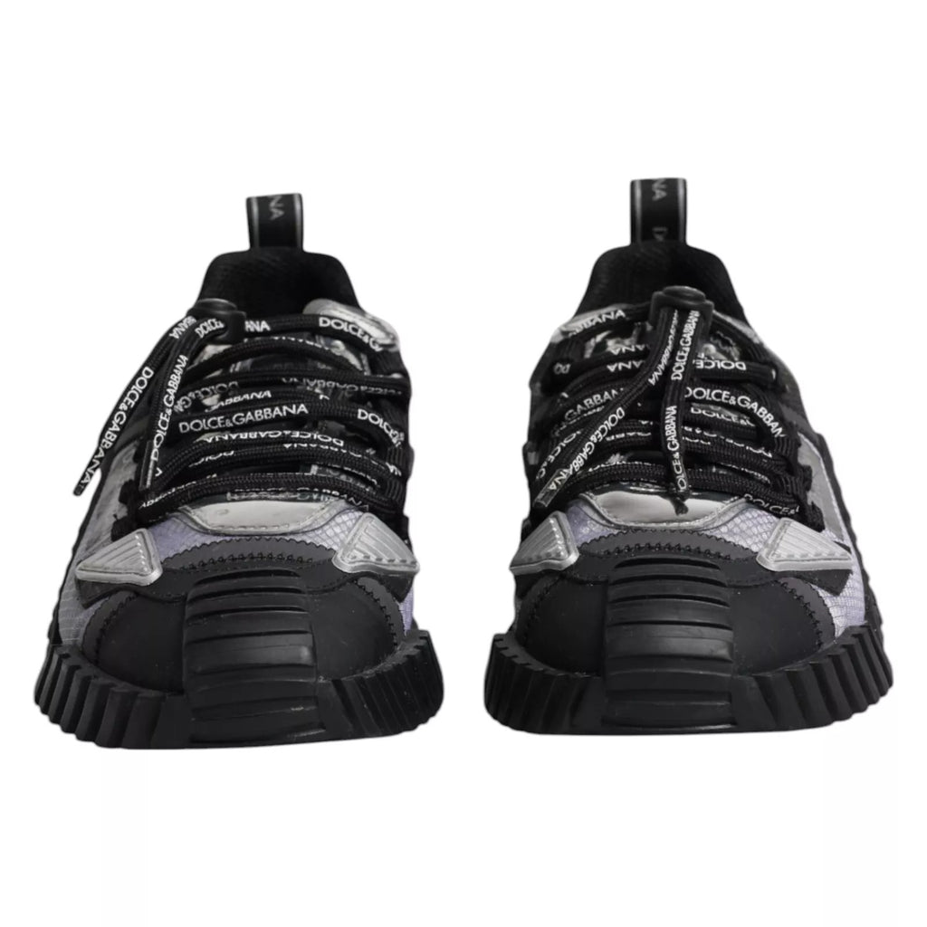 Chaussures sneakers basses Dolce & Gabbana NS1 en dentelle multicolore, lacets, style décontracté et tendance.