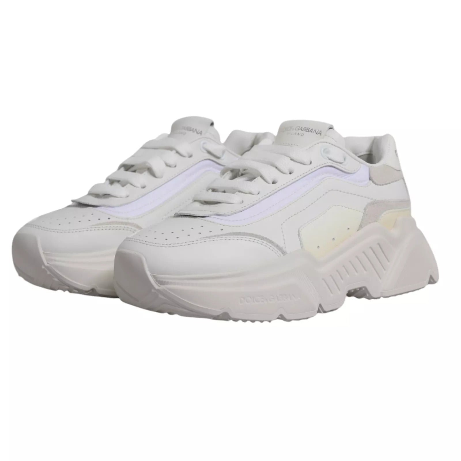 Chaussures sneakers basses blanches Dolce & Gabbana Daymaster pour homme, chaussures de sport élégantes et modernes