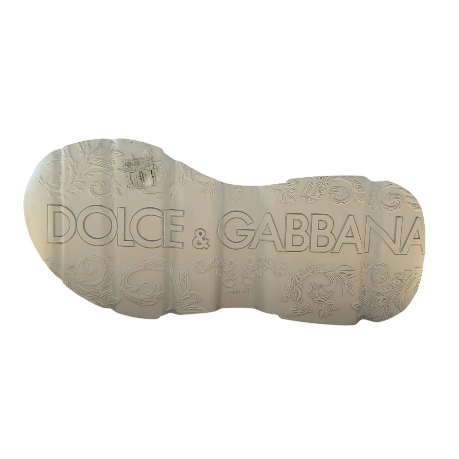 Chaussures sneakers blanches pour hommes Dolce & Gabbana Daymaster Low Top, vue de face avec détails de design élégants