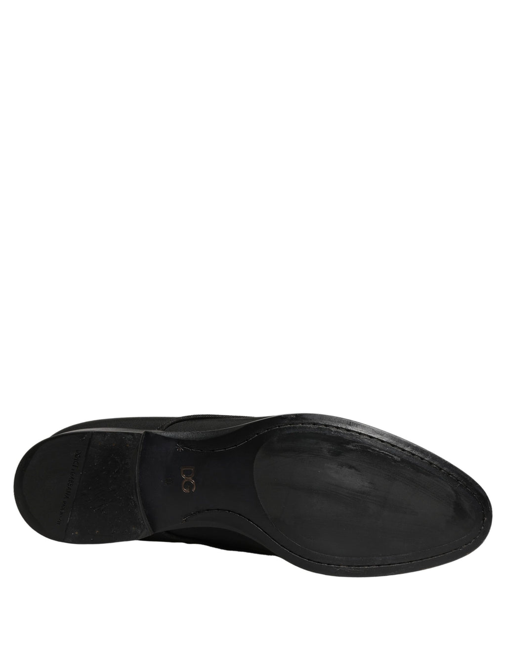 Chaussures derby habillées en daim noir de Dolce & Gabbana avec lacets, élégantes et formelles pour homme.