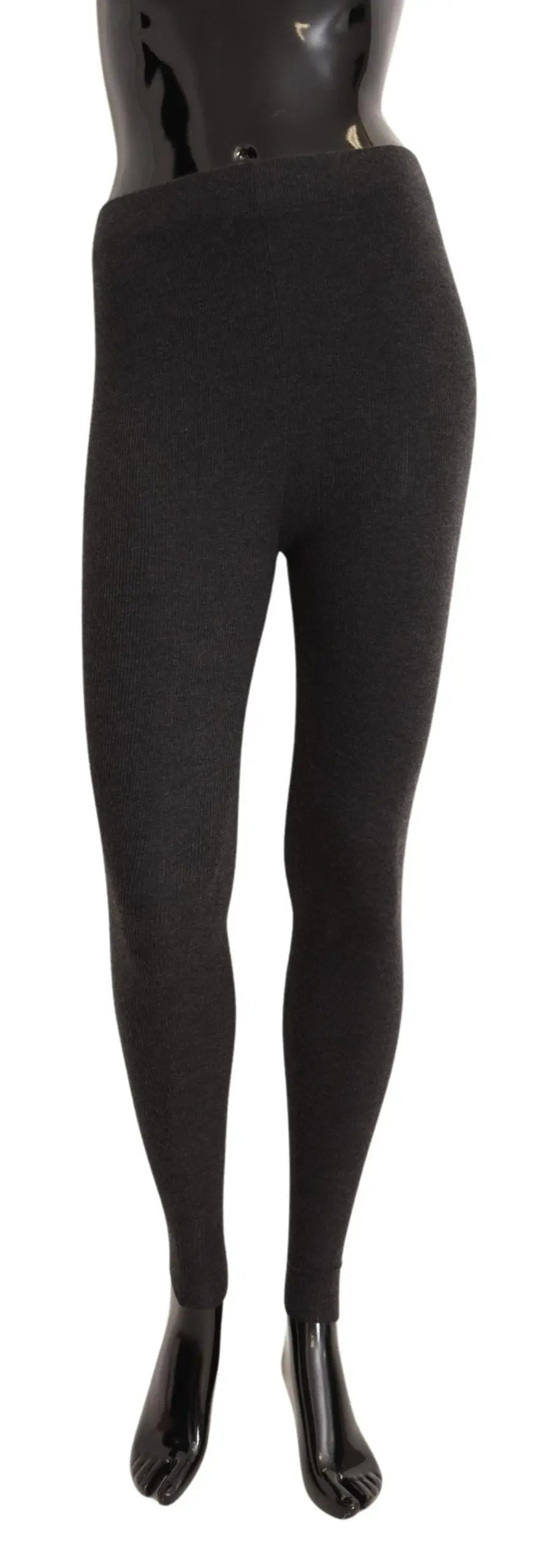 Leggings noirs moulants en mannequin pour collants chaussettes dolce & gabbana gris 100 pourcent cachemire
