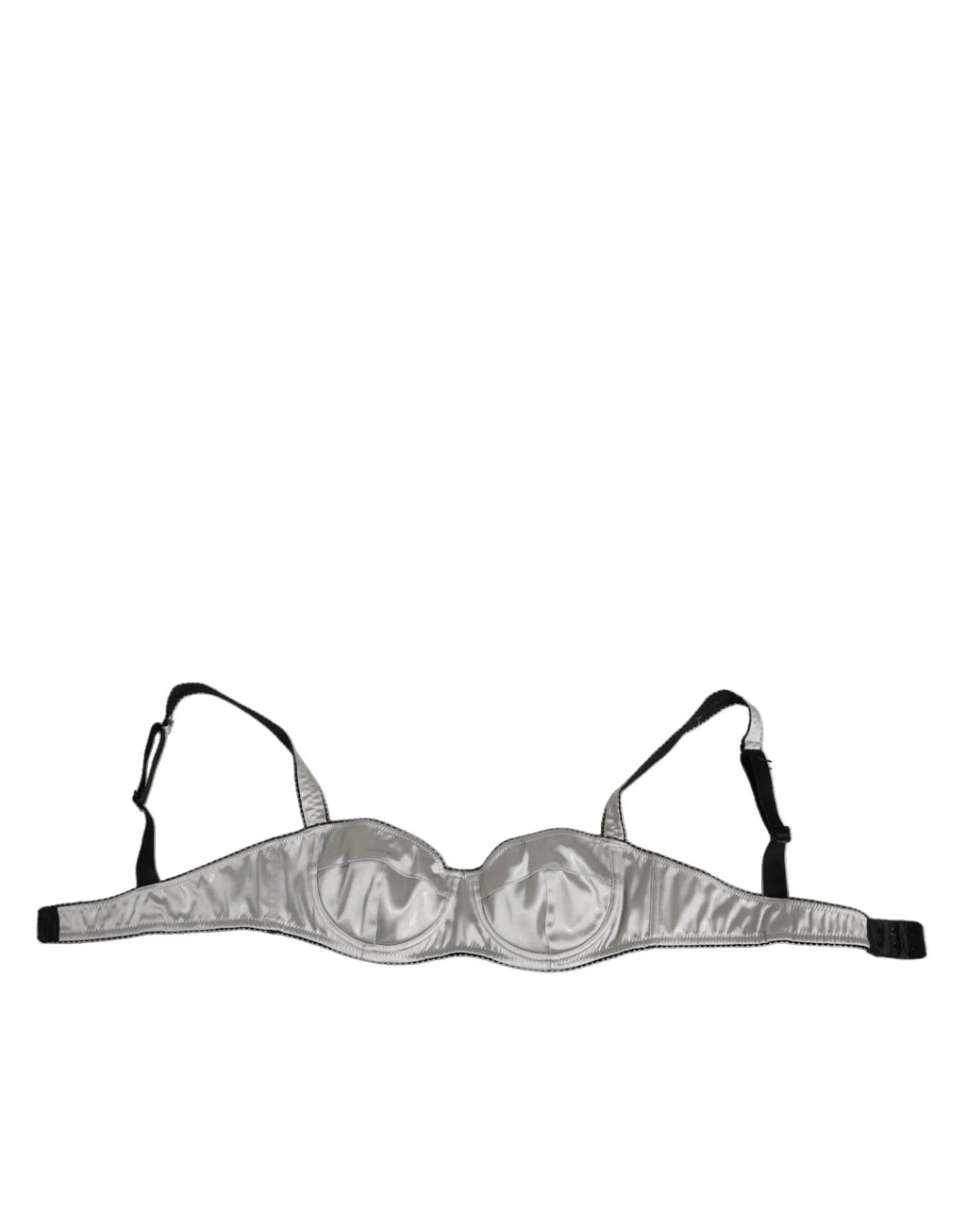 Soutien-gorge balconcino dolce & gabbana gris en acetate stretch avec armatures et bretelles reglables noires
