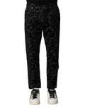 Jean droit homme dolce & gabbana en coton gris avec motif logo dg en denim