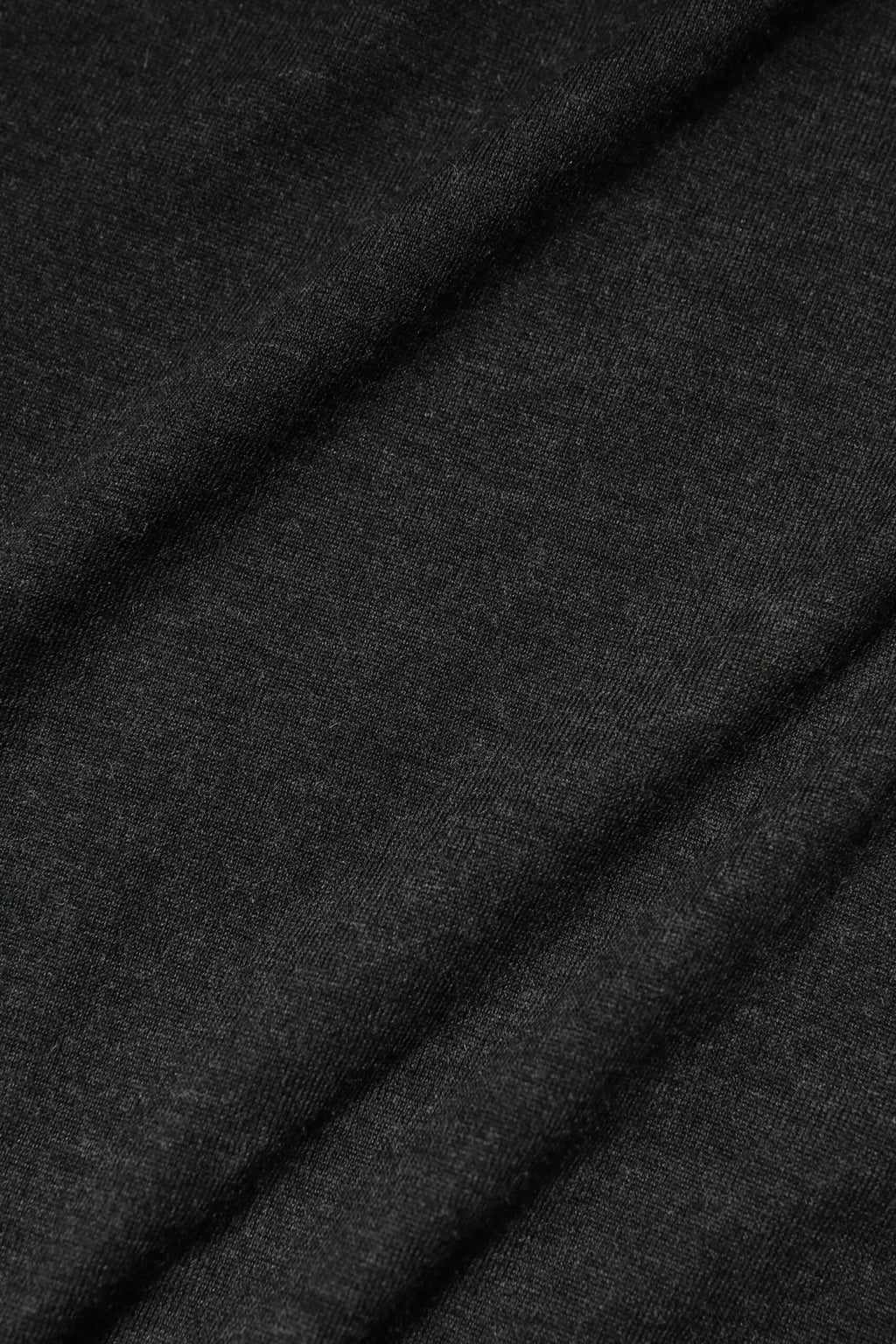 Pull en tricot gris dolce & gabbana à manches longues col rond en tissu noir chiné doux et texturé