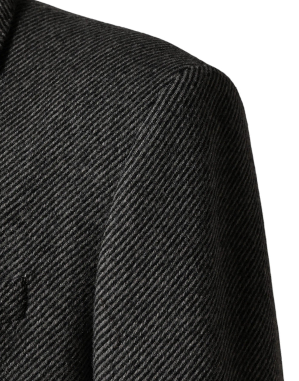 Blazer homme en laine noire à motif chevrons avec une coupe structurée et élégante, dolce & gabbana