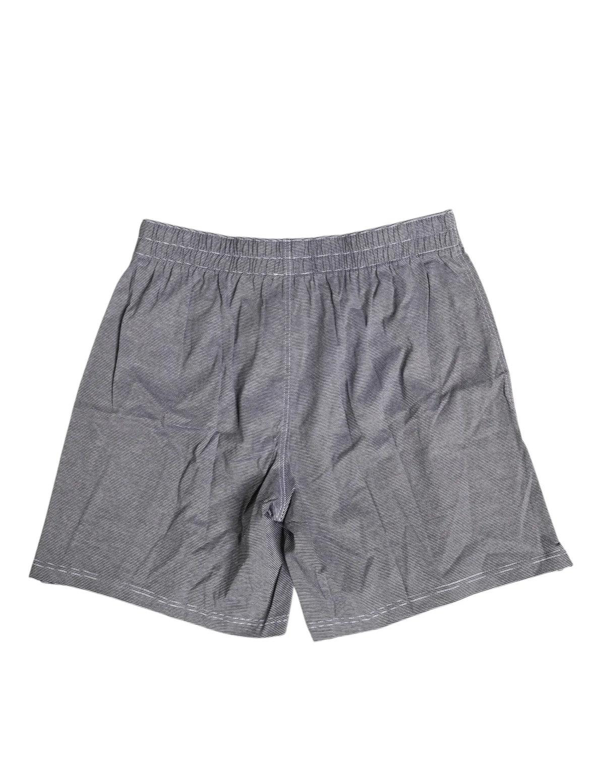 Boxer dolce & gabbana gris à rayures en coton avec ceinture élastique pour un confort quotidien