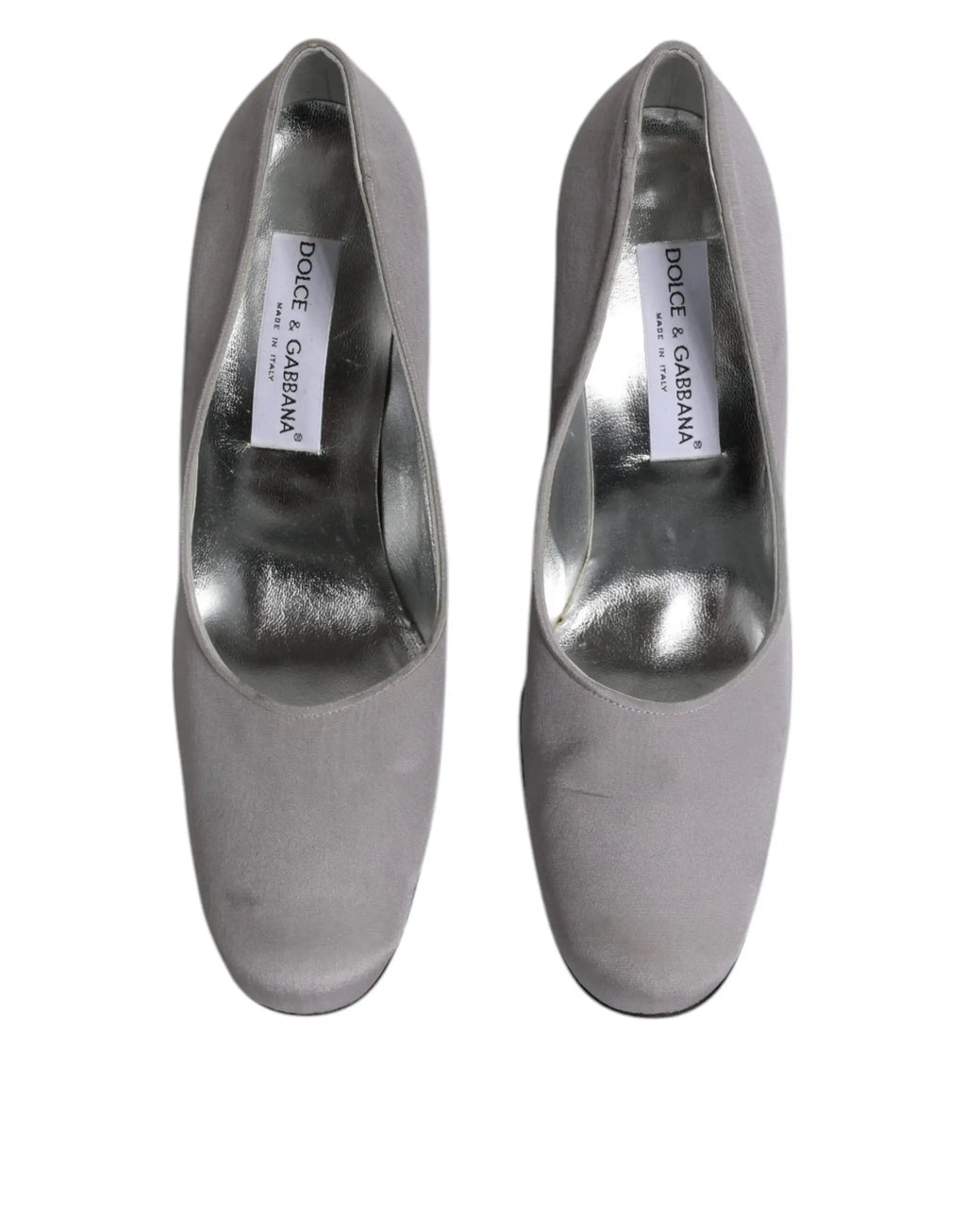 Dolce & gabbana escarpins gris en cuir daim à talons hauts élégants