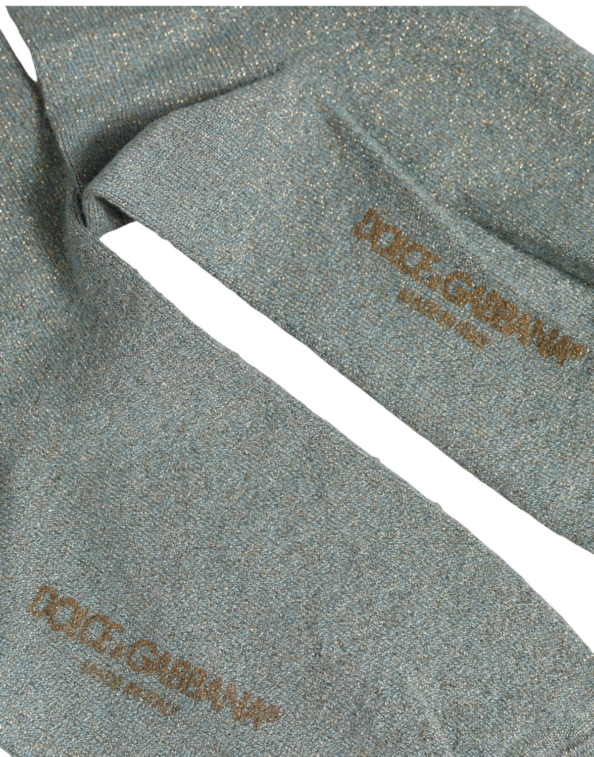 Écharpe dolce & gabbana grise en viscose avec un éclat métallique subtil et logo brodé pour un style mi-mollet