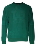 Sweatshirt dolce & gabbana vert foncé en nylon avec logo texturé subtil et poignets et ourlets côtelés assortis