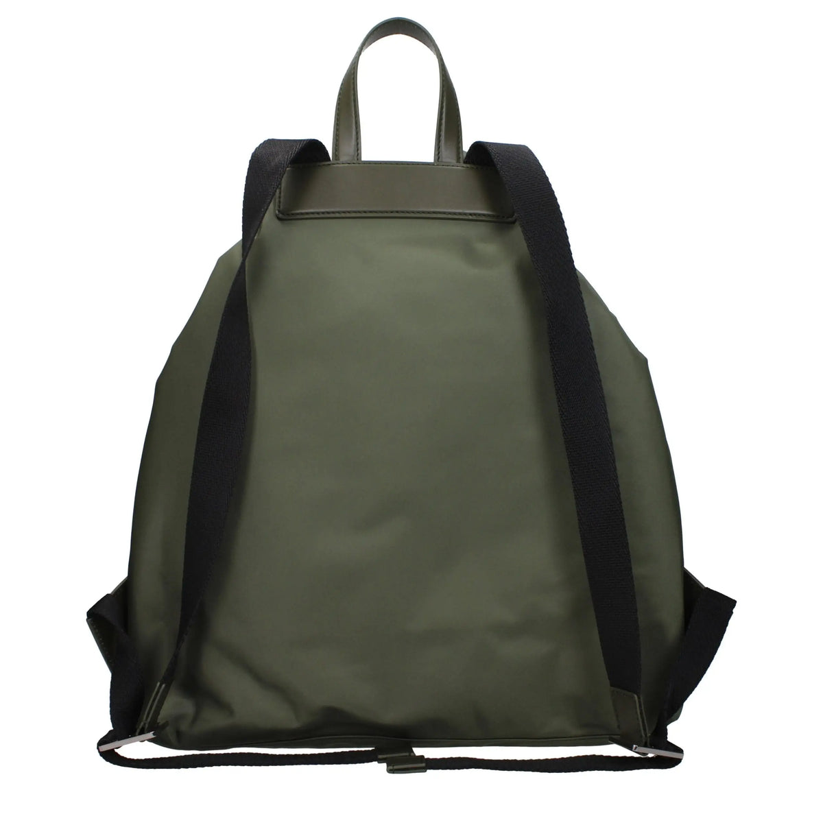 Sac à dos olive en nylon dolce & gabbana avec bretelles noires et poignée supérieure en nylon