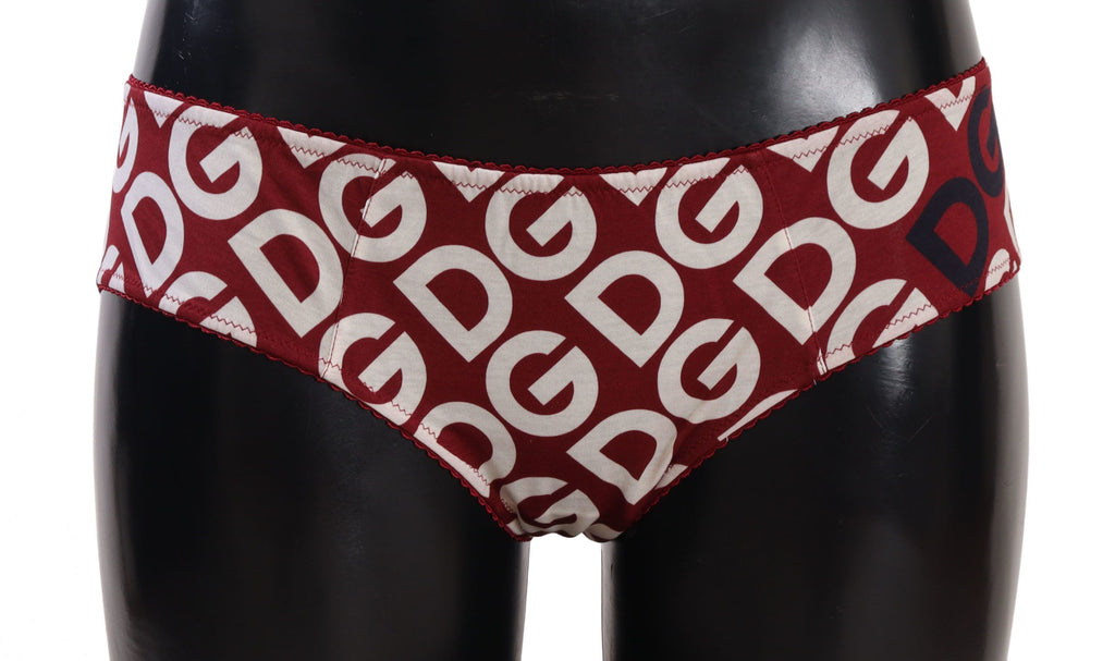 Sous-vêtements slip multicolore Dolce & Gabbana avec logo DG imprimé, confortable et élégant.