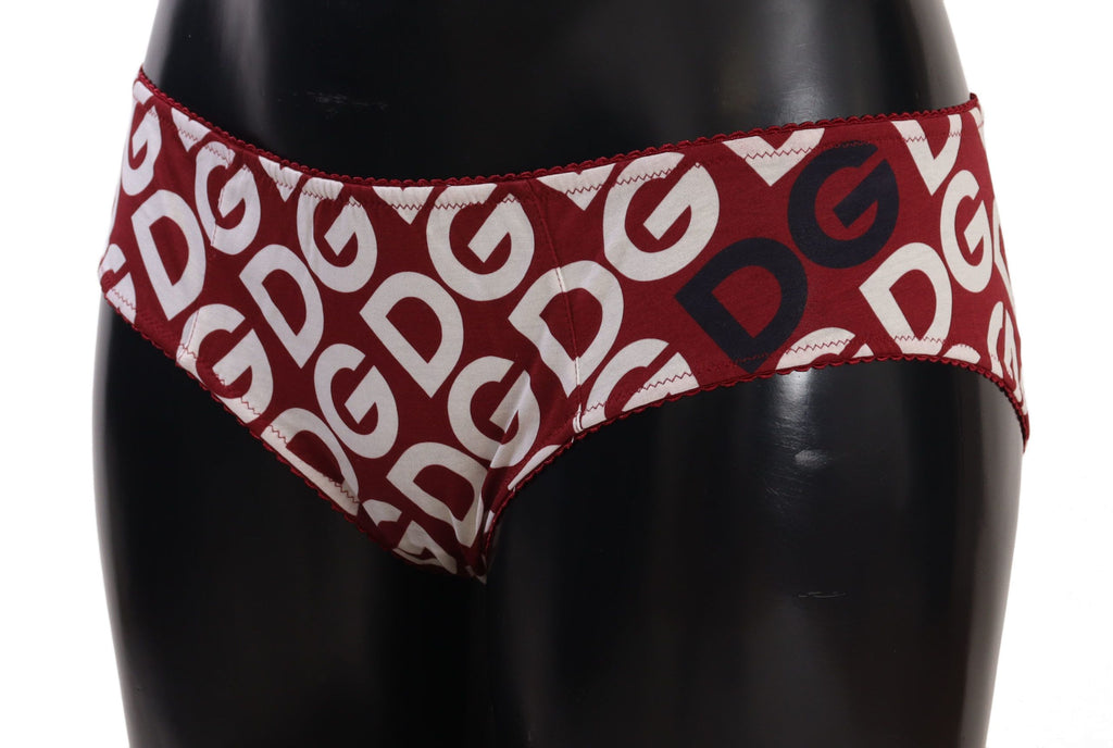 Sous-vêtements Dolce & Gabbana, slip multicolore avec logo DG imprimé, tissu léger et confortable.