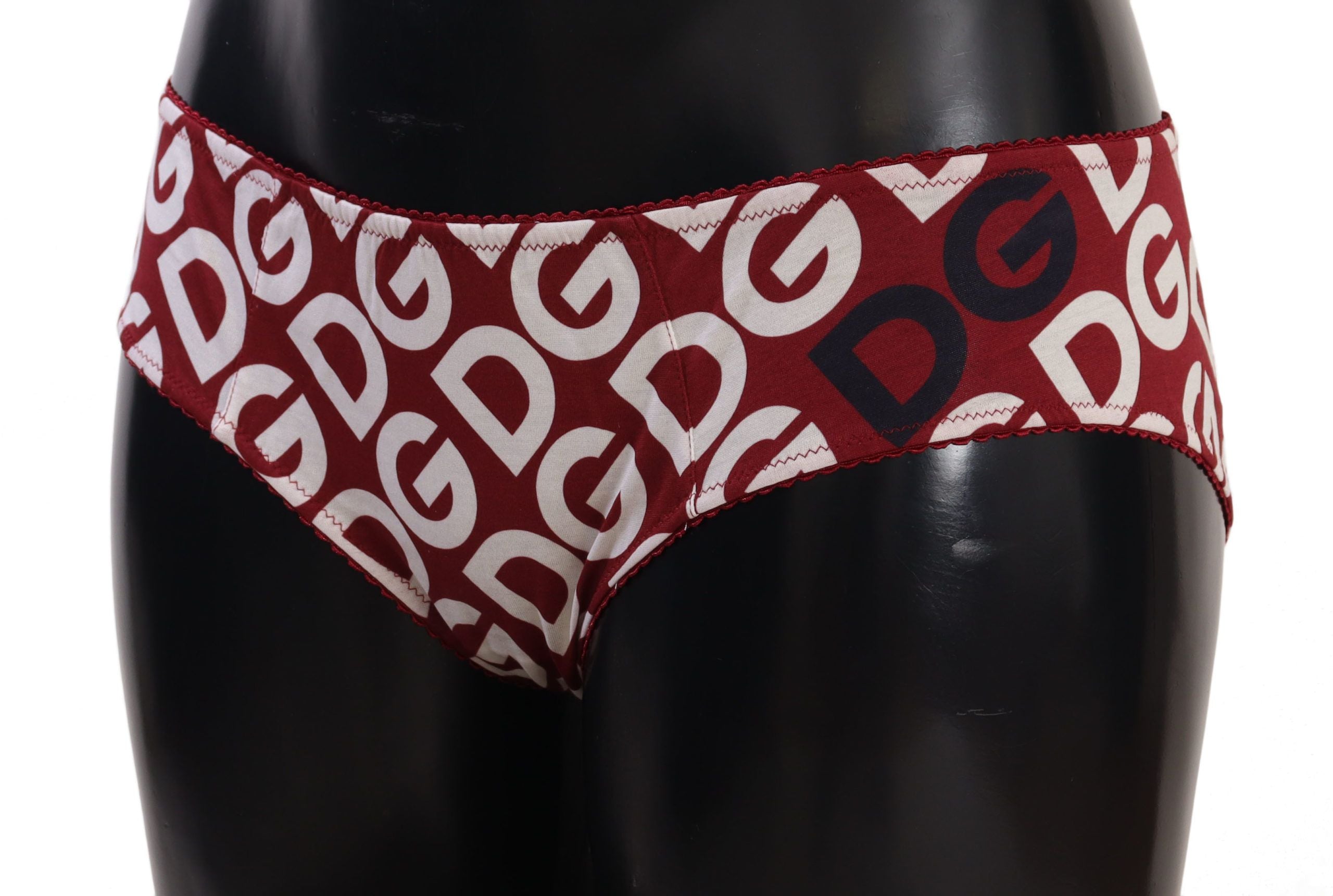 Sous-vêtements Dolce & Gabbana, slip multicolore avec logo DG imprimé, tissu léger et confortable.