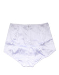 Culotte haute Dolce & Gabbana en mélange de soie blanche, style gainant, visible détails de couture et finition élégante.