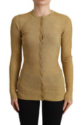 Cardigan Dolce & Gabbana en viscose orné de boutons, pull en maille élégant et luxueux pour femmes.