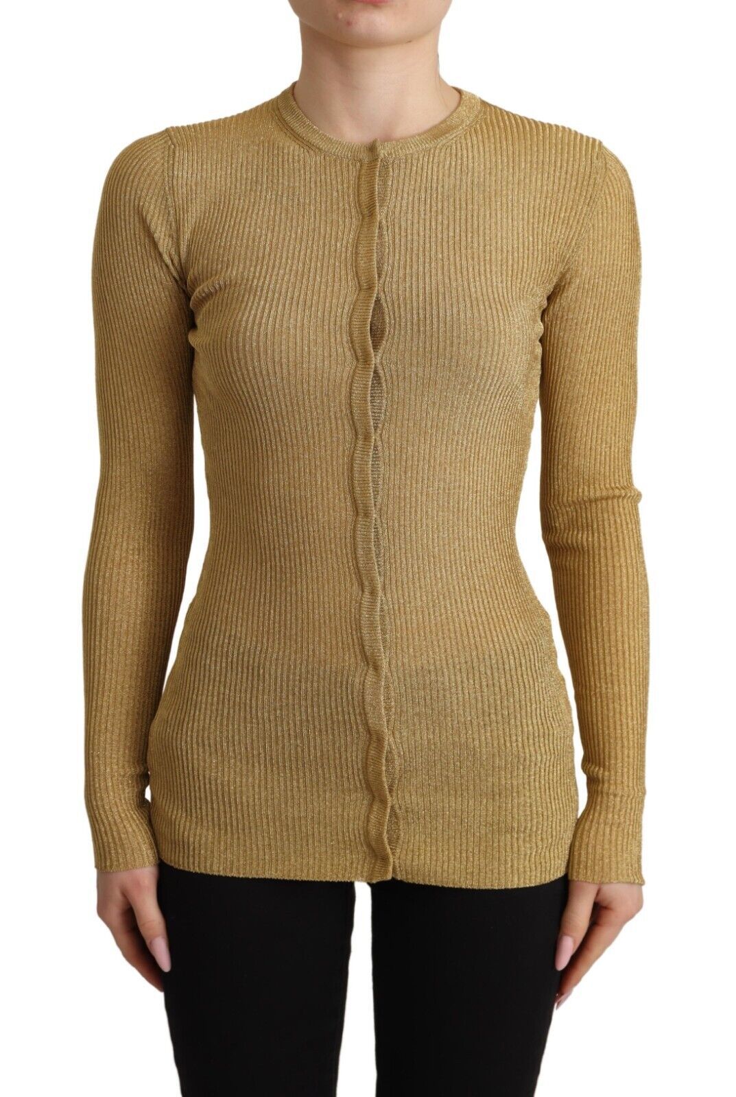 Cardigan Dolce & Gabbana en viscose orné de boutons, pull en maille élégant et luxueux pour femmes.