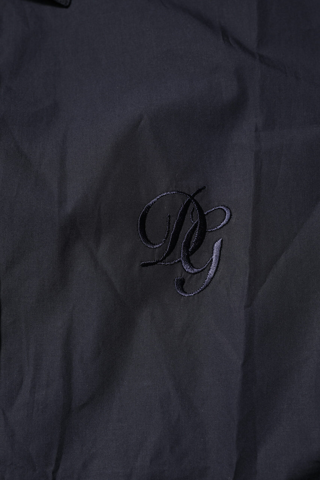 Chemise formelle en coton bleu foncé Dolce & Gabbana Martini, style élégant pour occasions spéciales.