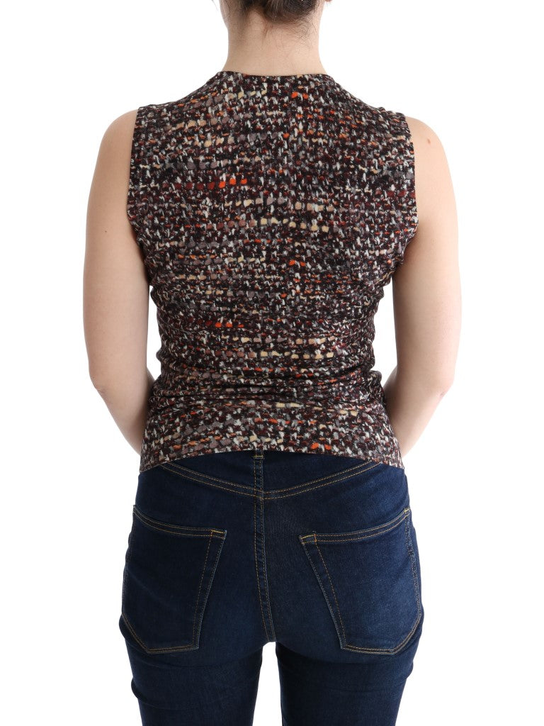 Haut en maille Dolce & Gabbana à motif multicolore, pull en laine avec design coloré et élégant, adapté pour un style sophistiqué.