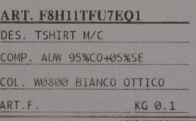 T-shirt blanc en coton et soie Dolce & Gabbana, vue de face, avec col rond et design élégant, pour femme.