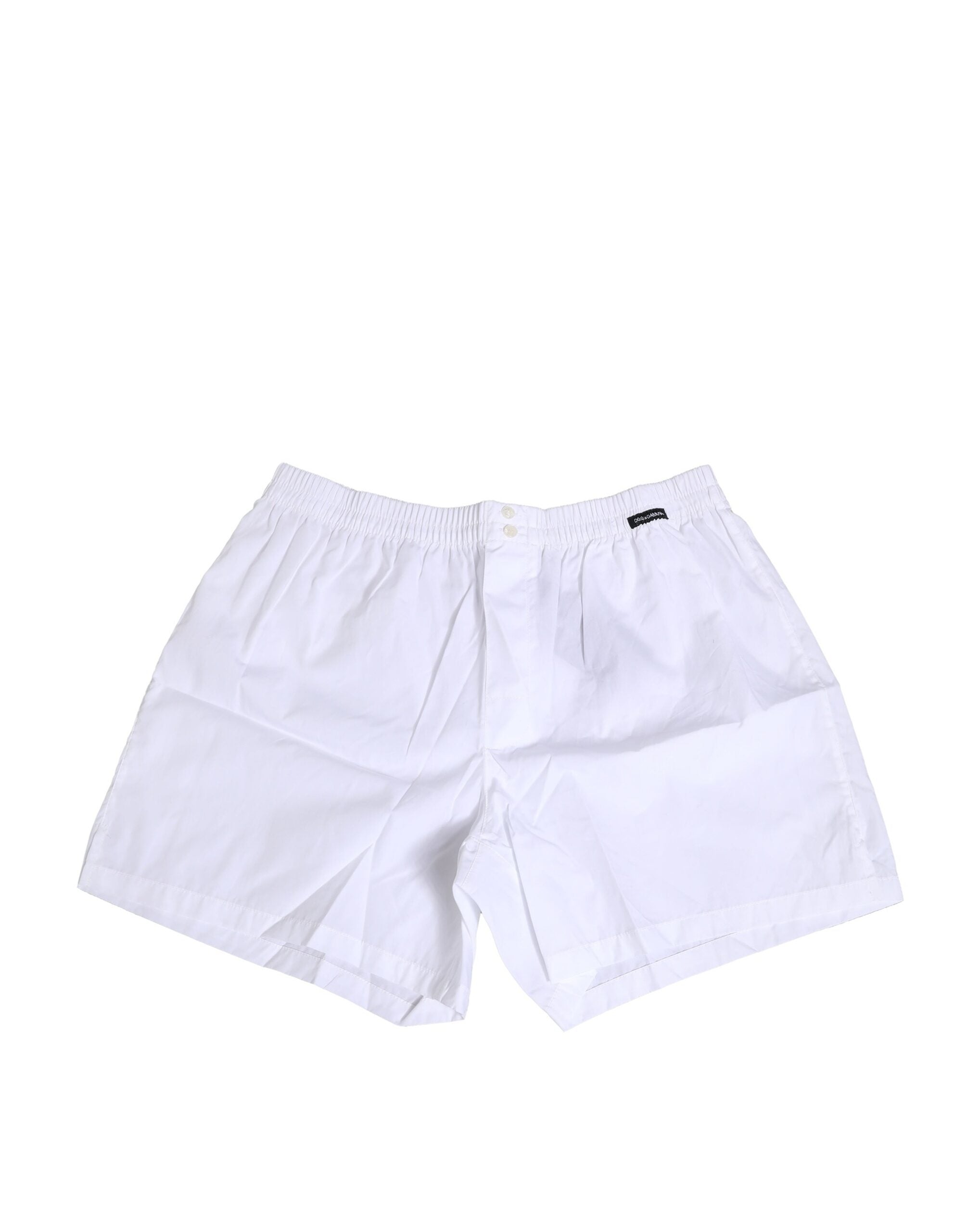 Sous-vêtements hommes Dolce & Gabbana boxers en coton blanc, coupe régulière, illustration de la matière et du design simple et confortable