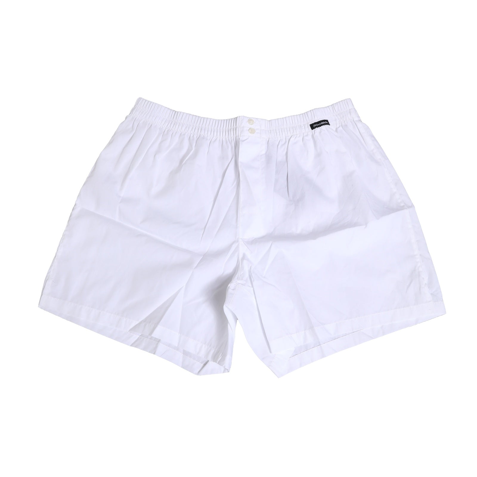 Boxers en coton blanc Dolce & Gabbana pour homme, sous-vêtements réguliers, confortables et élégants.