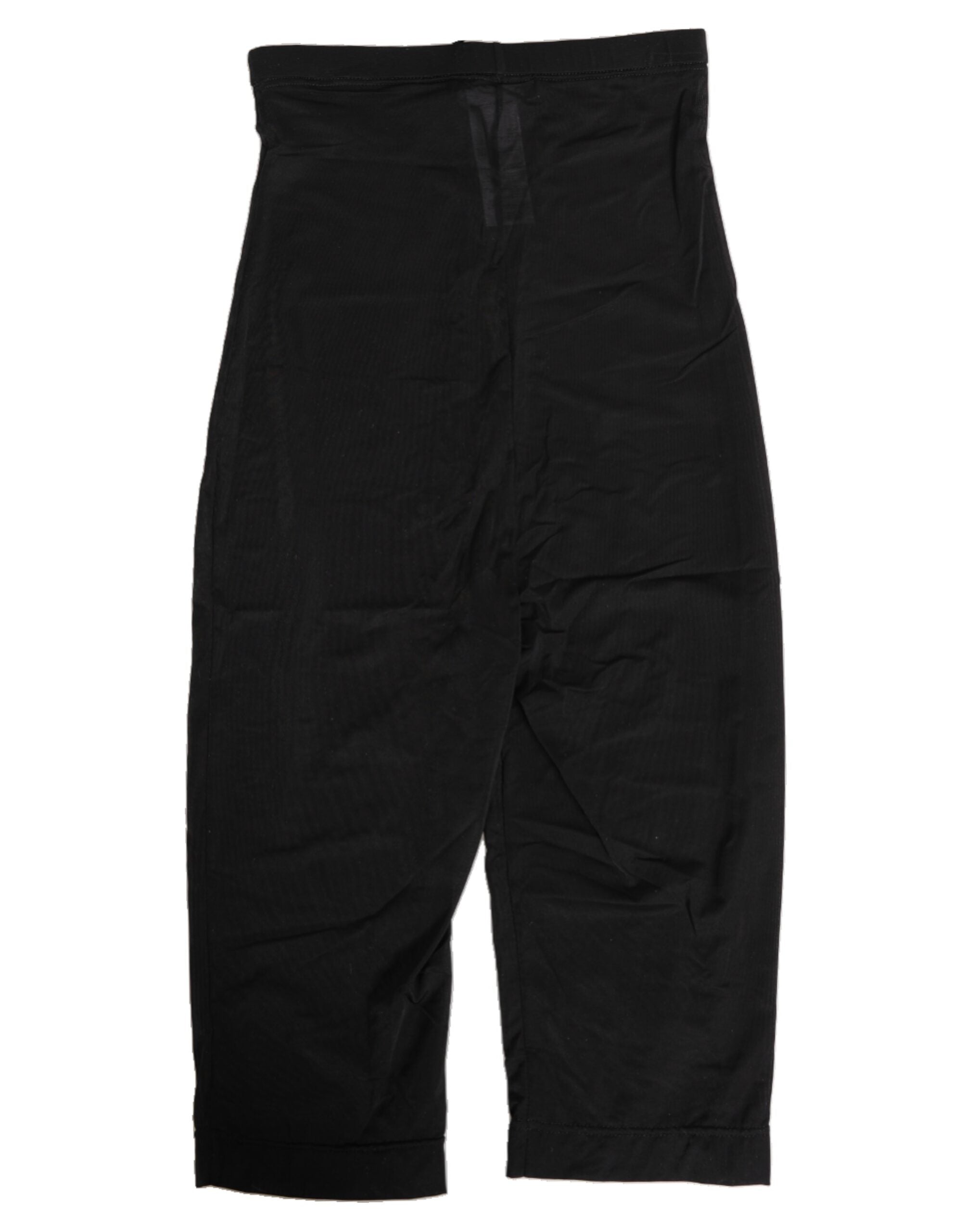 Culotte noire Dolce & Gabbana taille haute et ajustée, style midi, en tissu doux et élégant.
