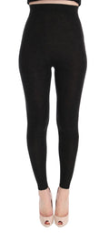 Collants extensibles en cachemire gris de Dolce & Gabbana, douceur et élégance pour femme.