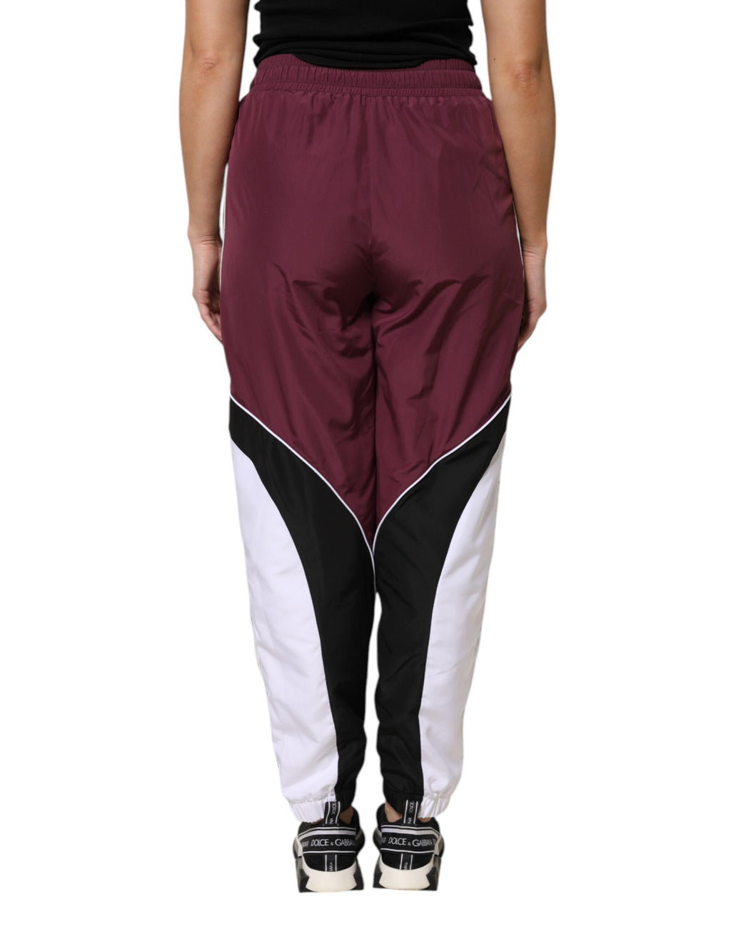 Pantalon jogging multicolore Dolce & Gabbana en coton, style décontracté et tendance, vue de face.