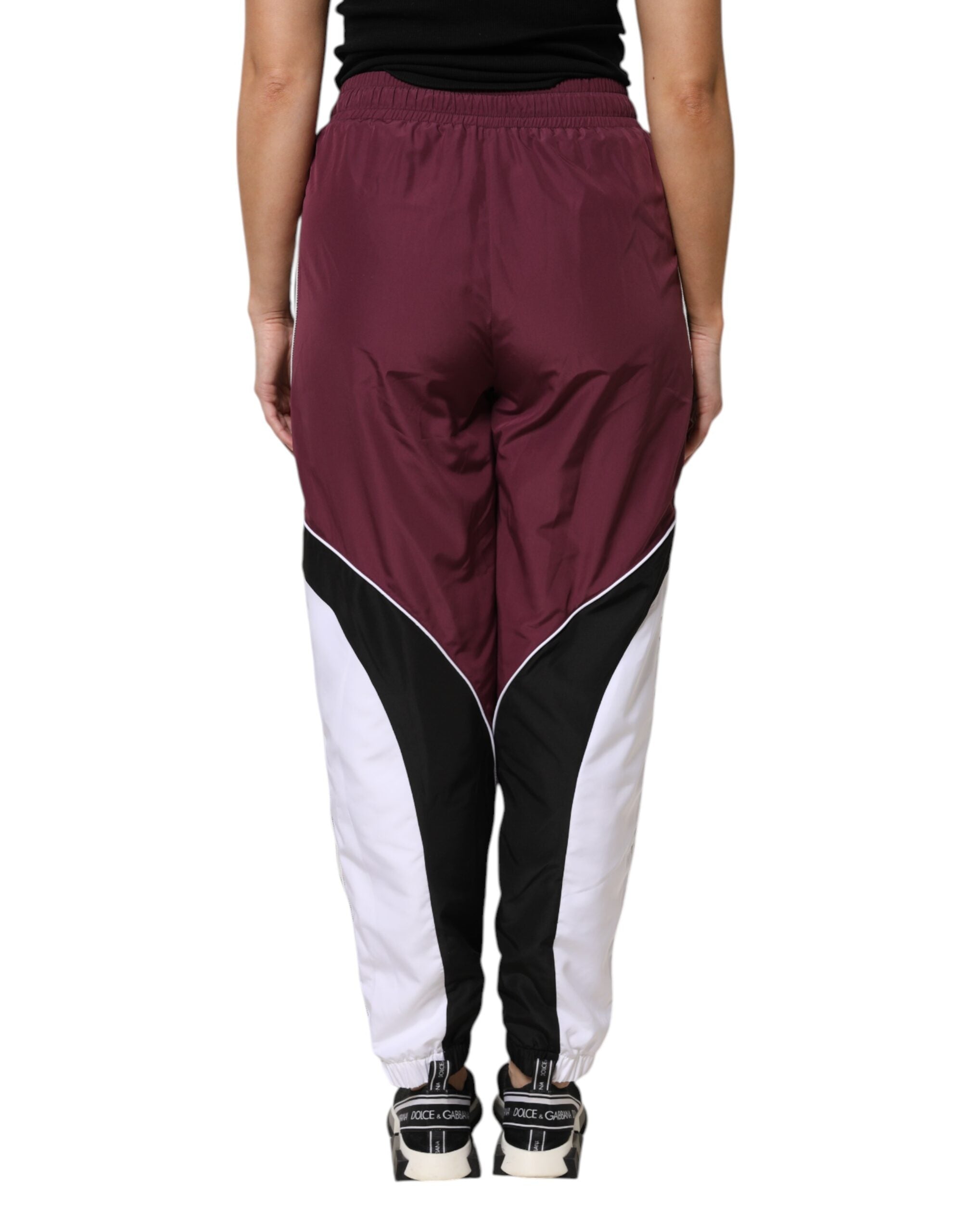 Pantalon jogging multicolore Dolce & Gabbana en coton, style décontracté et tendance, vue de face.