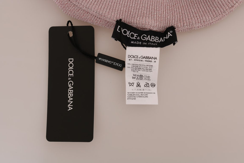 Collants roses en nylon à taille extensible de Dolce & Gabbana, finition lisse et élégante, pour un look sophistiqué.