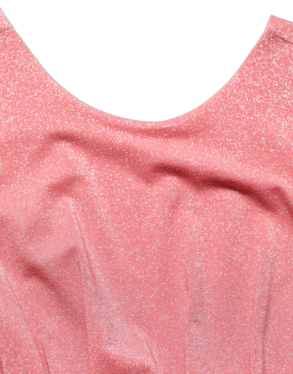 Robe longue plissée sans manches Dolce & Gabbana couleur corail rose, élégante et fluide, pour une occasion spéciale.