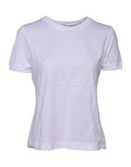 T-shirt blanc en coton à col rond et manches courtes de la marque Dolce & Gabbana, vue de face.