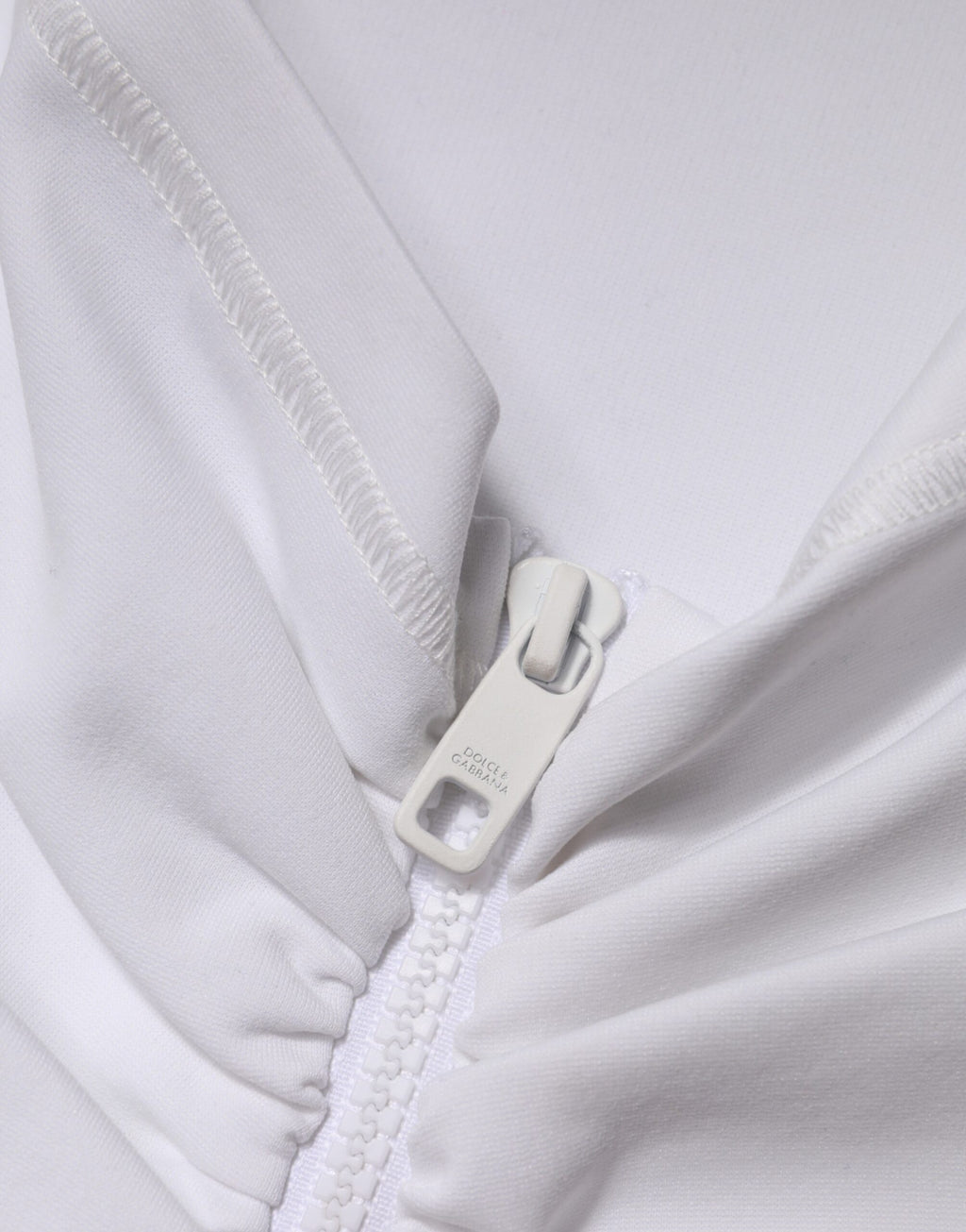Jupe courte blanche en viscose à coupe crayon et taille haute de Dolce & Gabbana, élégante et ajustée.