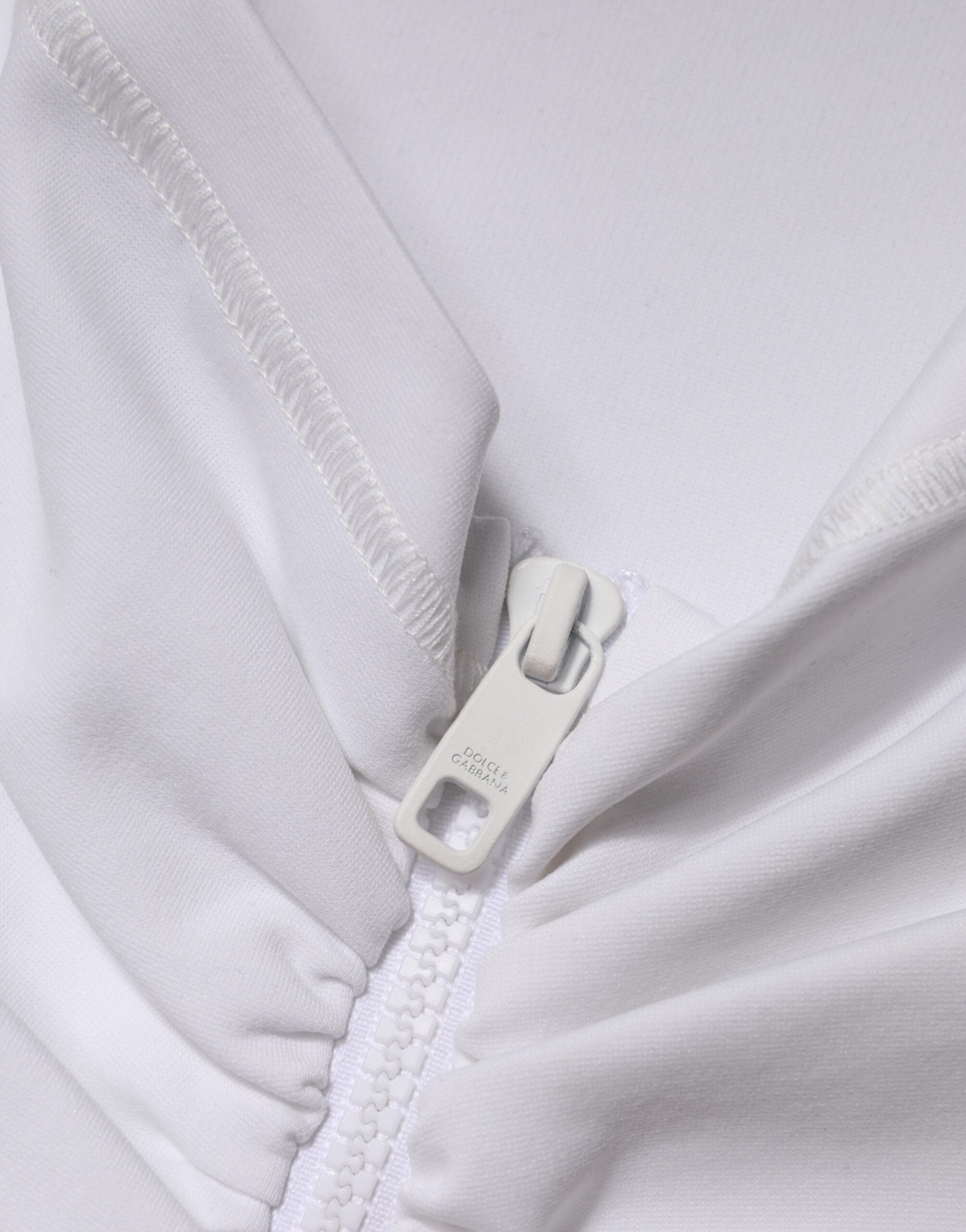 Jupe courte blanche en viscose à coupe crayon et taille haute de Dolce & Gabbana, élégante et ajustée.