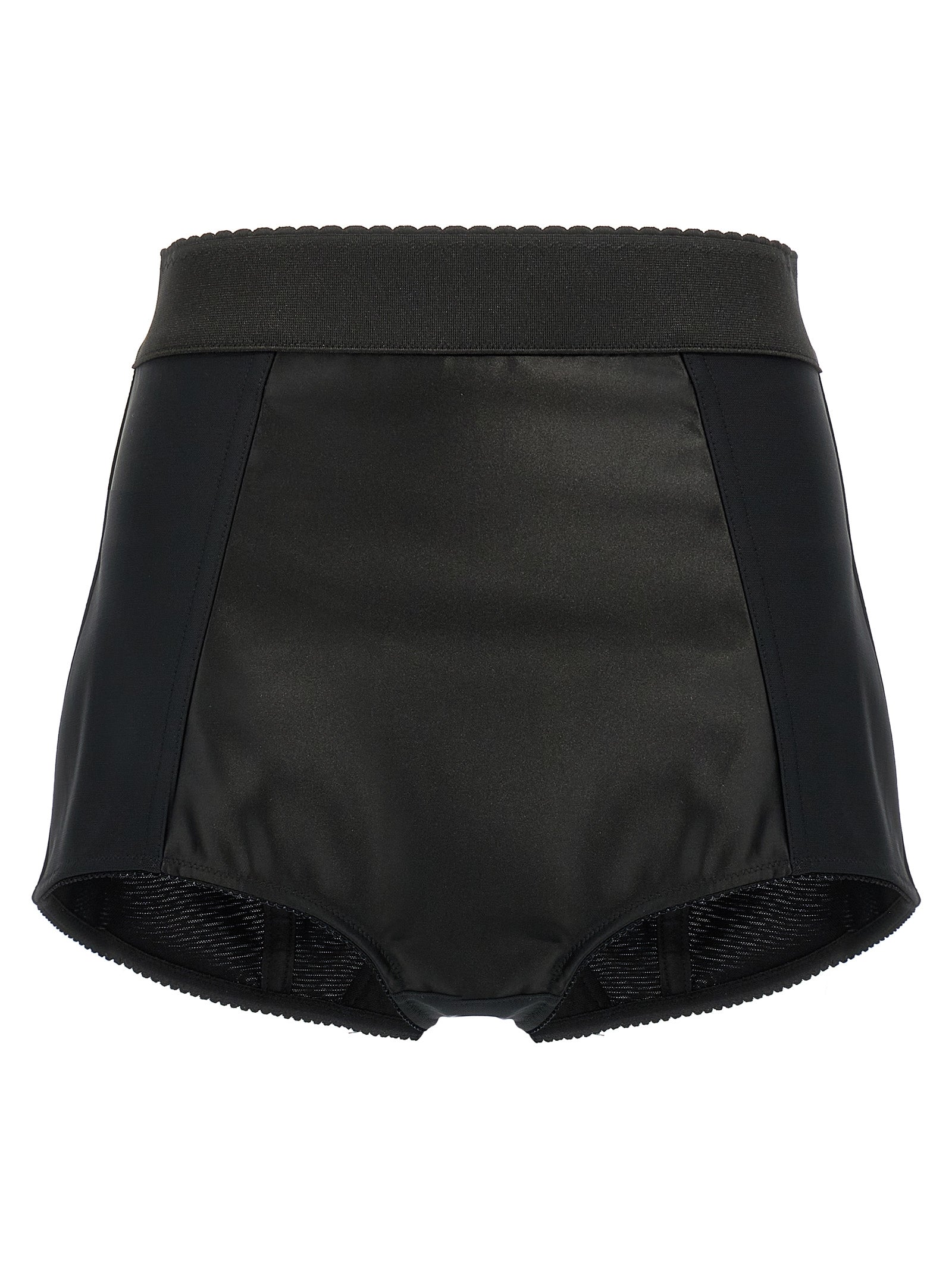 Shorts bermuda en polyamide noir de Dolce & Gabbana, look élégant avec ce vêtement de marque.