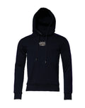 Sweat à capuche en coton noir Dolce & Gabbana avec motif couronne, style décontracté et coupe confortable.