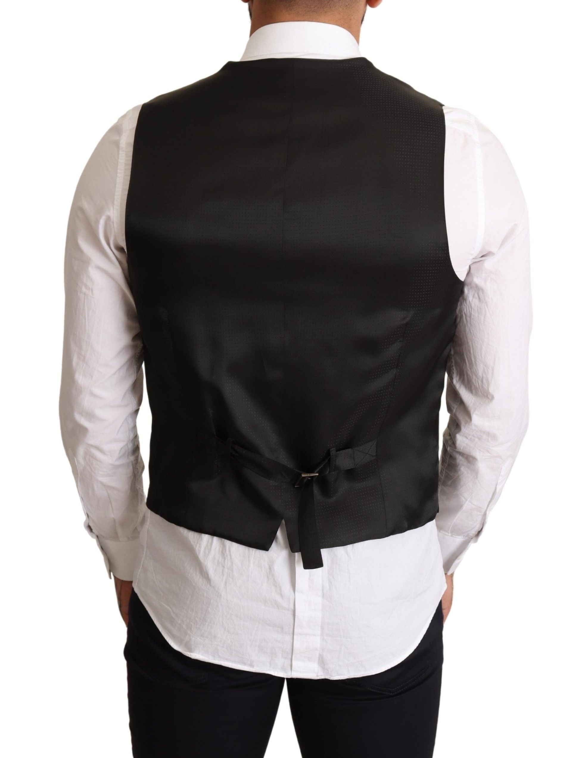 Veste habillée noire Dolce & Gabbana pour femme, coupe élégante et sophistiquée, vue de face sur fond neutre.