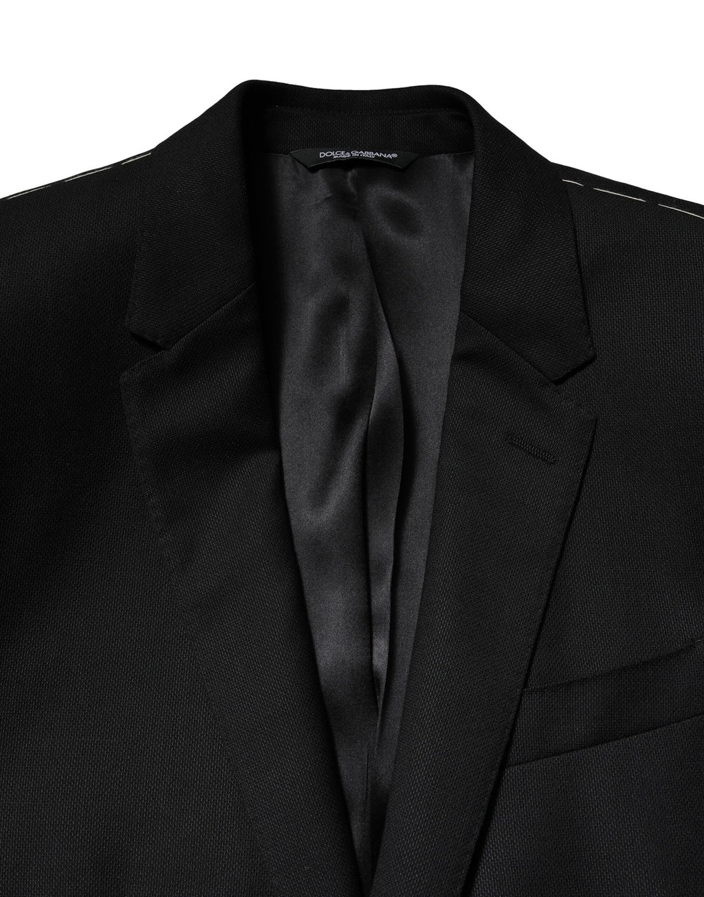 Costume deux pièces en laine bleue Dolce & Gabbana MARTINI, costume formel élégant avec veste et pantalon.