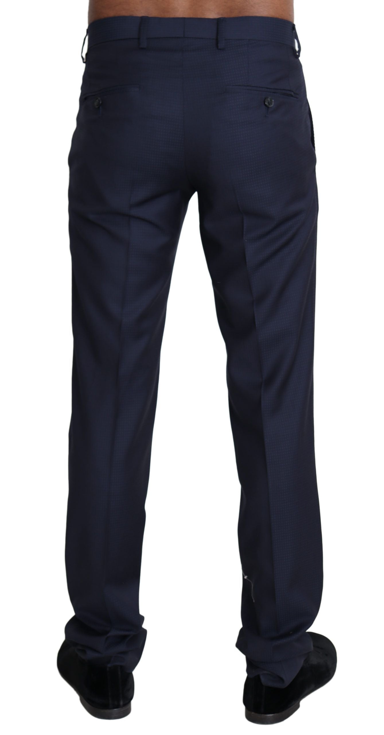 Pantalon formel homme Dolce & Gabbana, costume bleu marine, pantalon élégant et moderne.