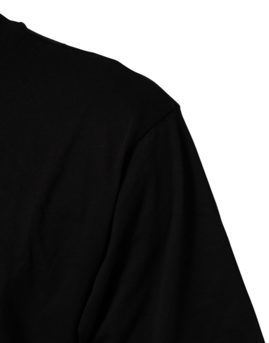 T-shirt noir Dolce & Gabbana en coton avec logo imprimé, col rond et design élégant.
