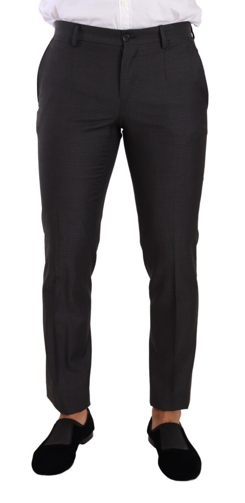 Costume homme noir Dolce & Gabbana Martini à deux pièces, veste à un bouton et pantalon, élégant et classique.