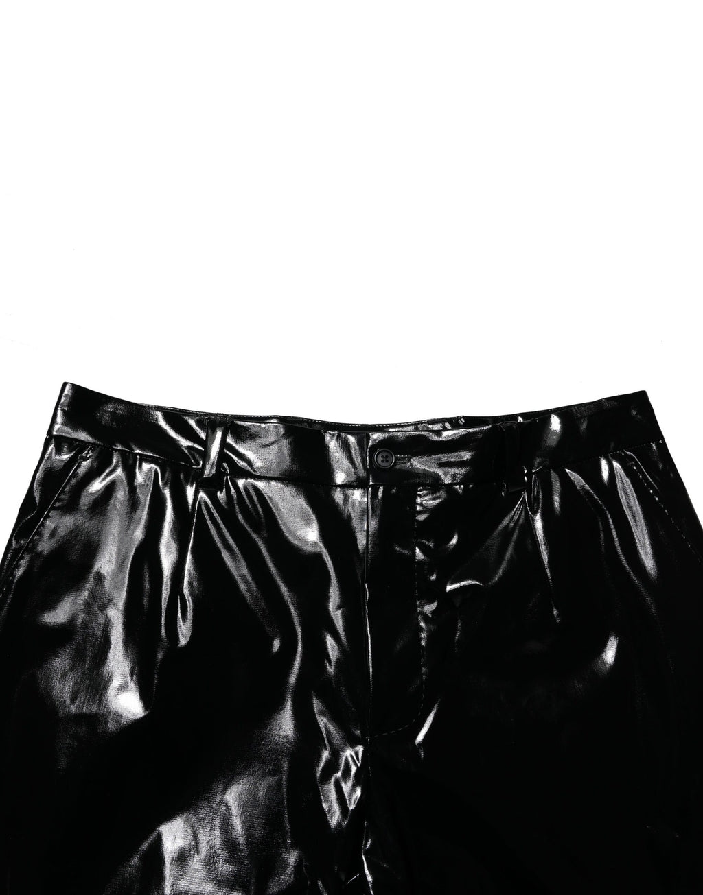 Pantalon droit en nylon noir pour homme de Dolce & Gabbana, élégant et confortable, vue de face.