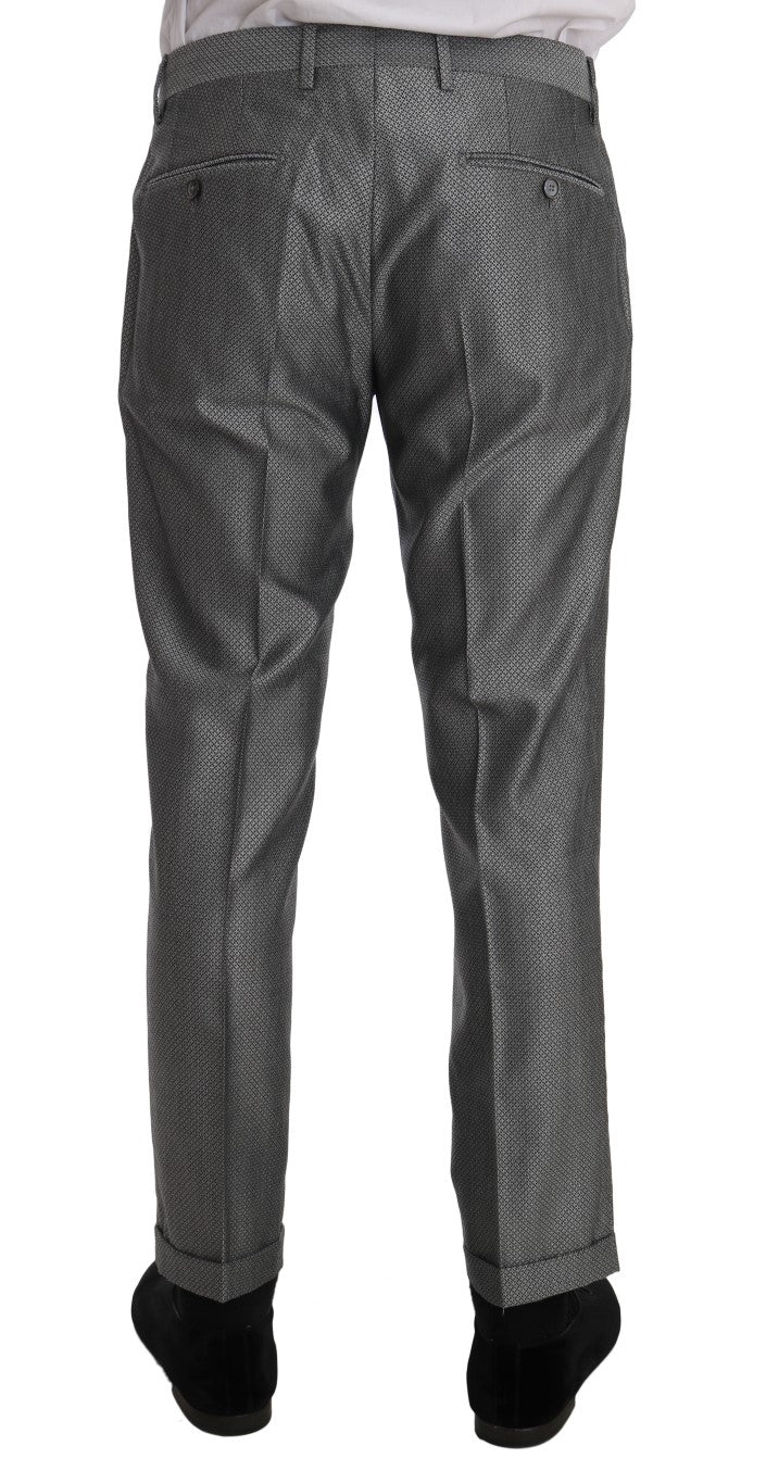 Costume slim noir Dolce & Gabbana avec cristaux, motif abeille, coupe ajustée et élégante, parfait pour les occasions formelles.