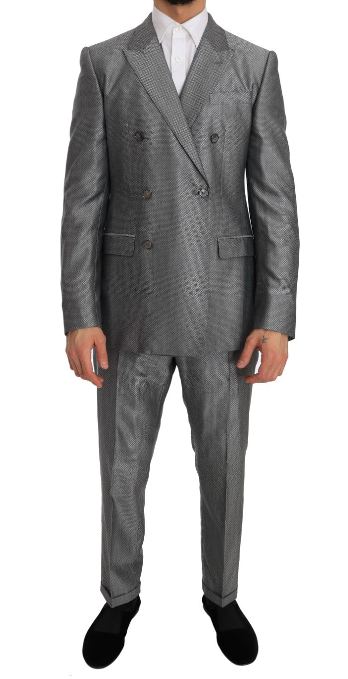 Costume ajusté noir Dolce & Gabbana avec cristaux et abeille, élégant et slim fit, adapté pour occasions formelles.