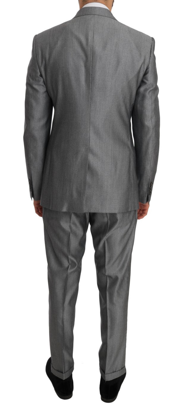 Costume slim noir Dolce & Gabbana avec cristaux et motif abeille, ajusté, pour homme, élégant et sophistiqué.