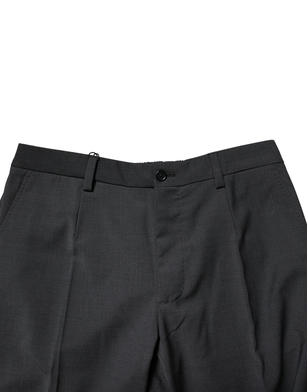 Pantalon formel noir en laine Dolce & Gabbana, coupe slim, élégant pour occasion spéciale.