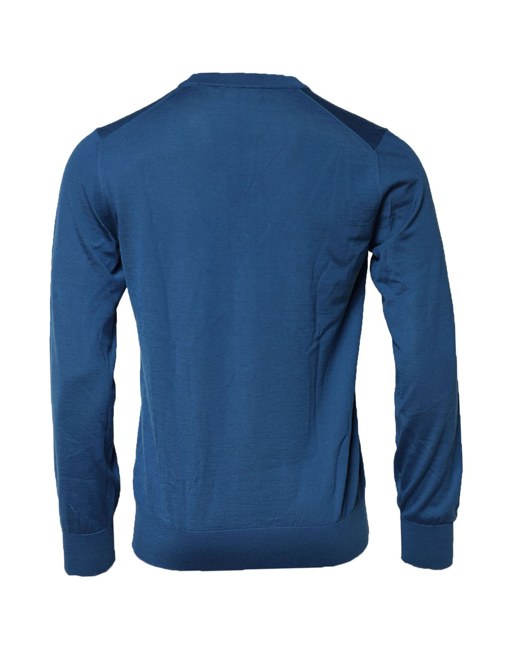 Sweatshirt Dolce & Gabbana en cachemire bleu avec col rond, style décontracté et finition élégante.